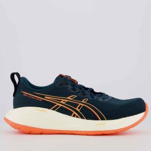 Tênis Asics Gel Cumulus 27 Verde e Laranja