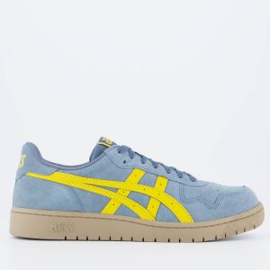 Tênis Asics Japan S Camurça Cinza e Amarelo