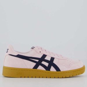 Tênis Asics Japan S Camurça Feminino Rosa Claro e Preto