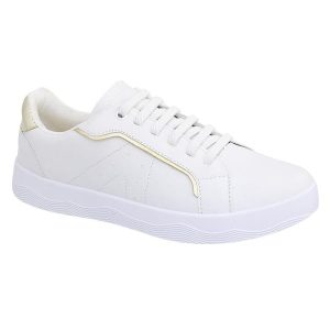 Tênis Casual Branco em Sintético