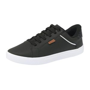 Tênis Casual Preto em Sintético