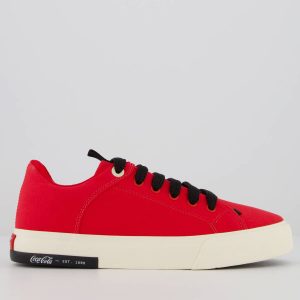 Tênis Coca Cola Daytona Bold Feminino Vermelho e Preto