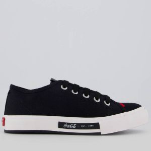 Tênis Coca Cola Daytona Feminino Preto