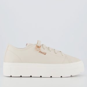 Tênis Coca Cola Harmony Class Town Feminino Off White