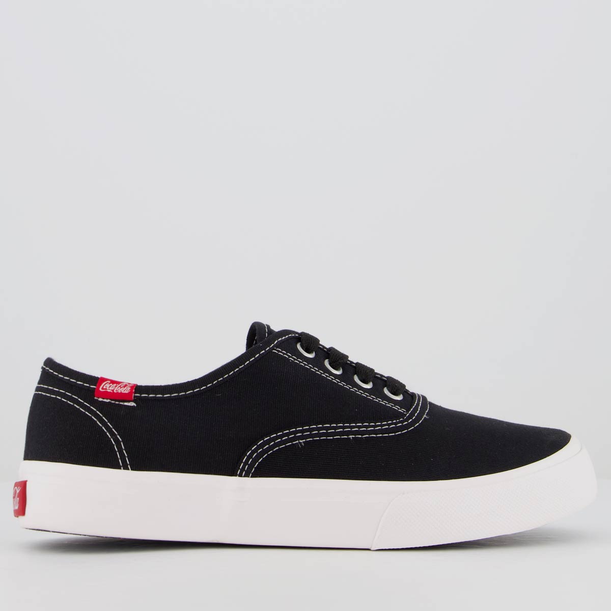 Tênis Coca Cola Kick Summer Preto e Branco