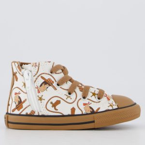 Tênis Converse All Star Toy Story Infantil Cano Alto Bege