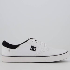 Tênis DC Plaza Lite Branco e Preto