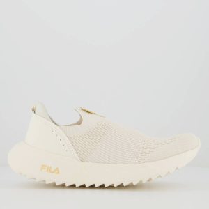 Tênis Fila Calzini II Feminino Bege e Dourado