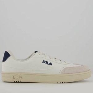 Tênis Fila Court 80 Branco e Marinho