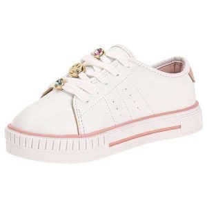 Tênis Infantil Molekinha 2565113 - Branco/Rosa