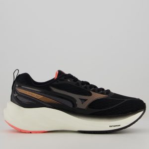 Tênis Mizuno Space 5 Feminino Preto e Coral