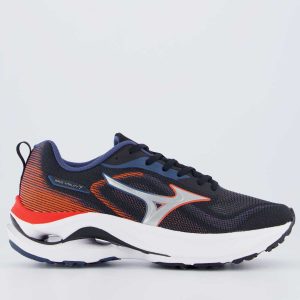Tênis Mizuno Wave Vitality 7 Preto e Laranja