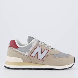 Tênis New Balance 574 V2 Cinza e Bordô