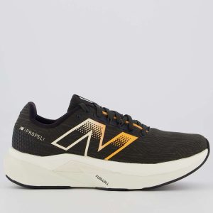 Tênis New Balance Fuelcell Propel V5 Preto e Laranja