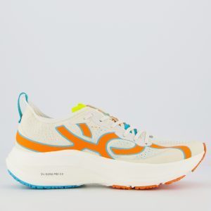 Tênis Olympikus Corre 4 Strava Feminino Off White e Laranja