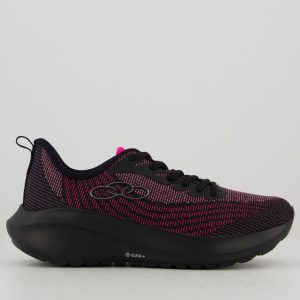 Tênis Olympikus Eleva Plus Acqua Feminino Preto e Rosa