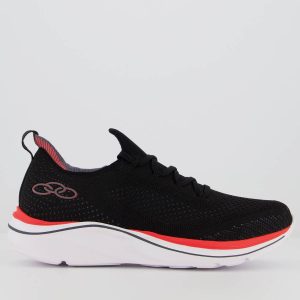 Tênis Olympikus Look Feminino Preto e Rosa