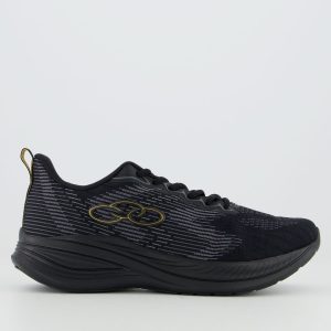 Tênis Olympikus Marte Preto e Dourado