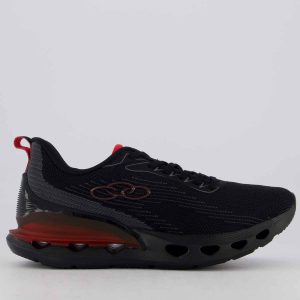 Tênis Olympikus Quartzo Preto e Vermelho