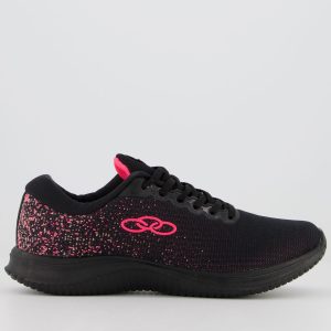 Tênis Olympikus Venus 2 Feminino Preto e Rosa