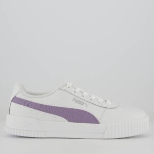 Tênis Puma Carina BDP Feminino Branco e Lilás