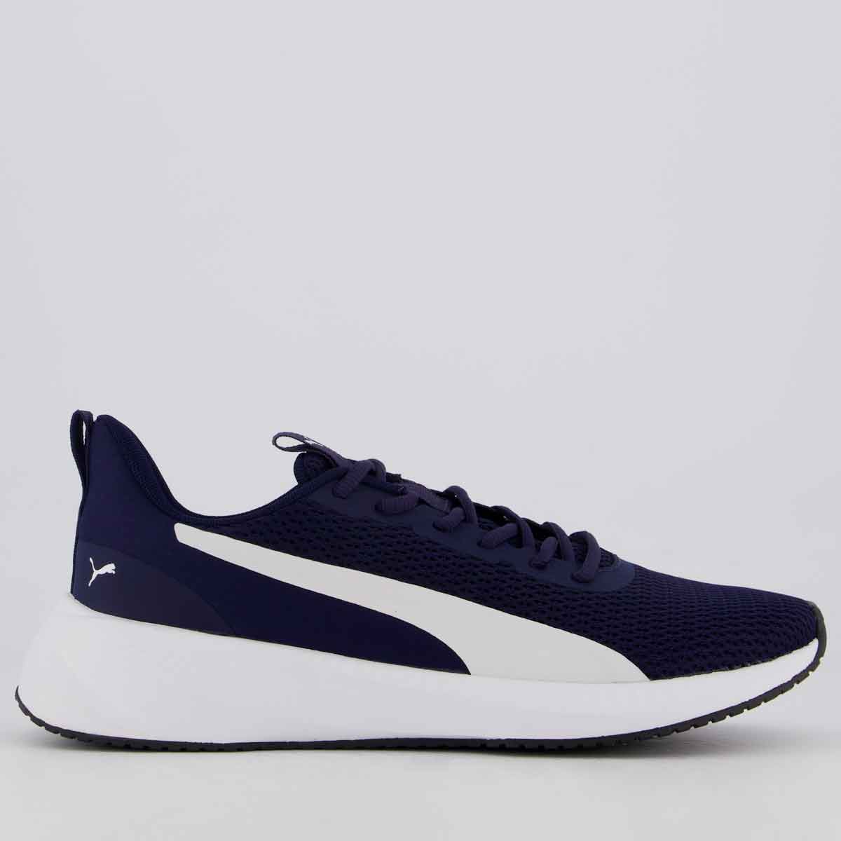 Tênis Puma Flyer Lite 3 Marinho e Branco