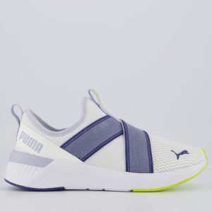 Tenis Puma Softride Harli Slip ON WNS Feminino Branco e Lilas