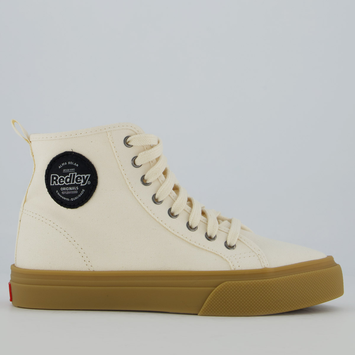 Tênis Redley High Látex Off White