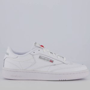 Tênis Reebok Club C 85 Branco e Cinza