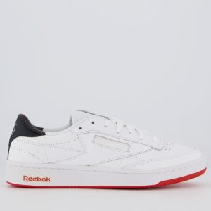 Tênis Reebok Club C 85 Vintage Branco e Vermelho