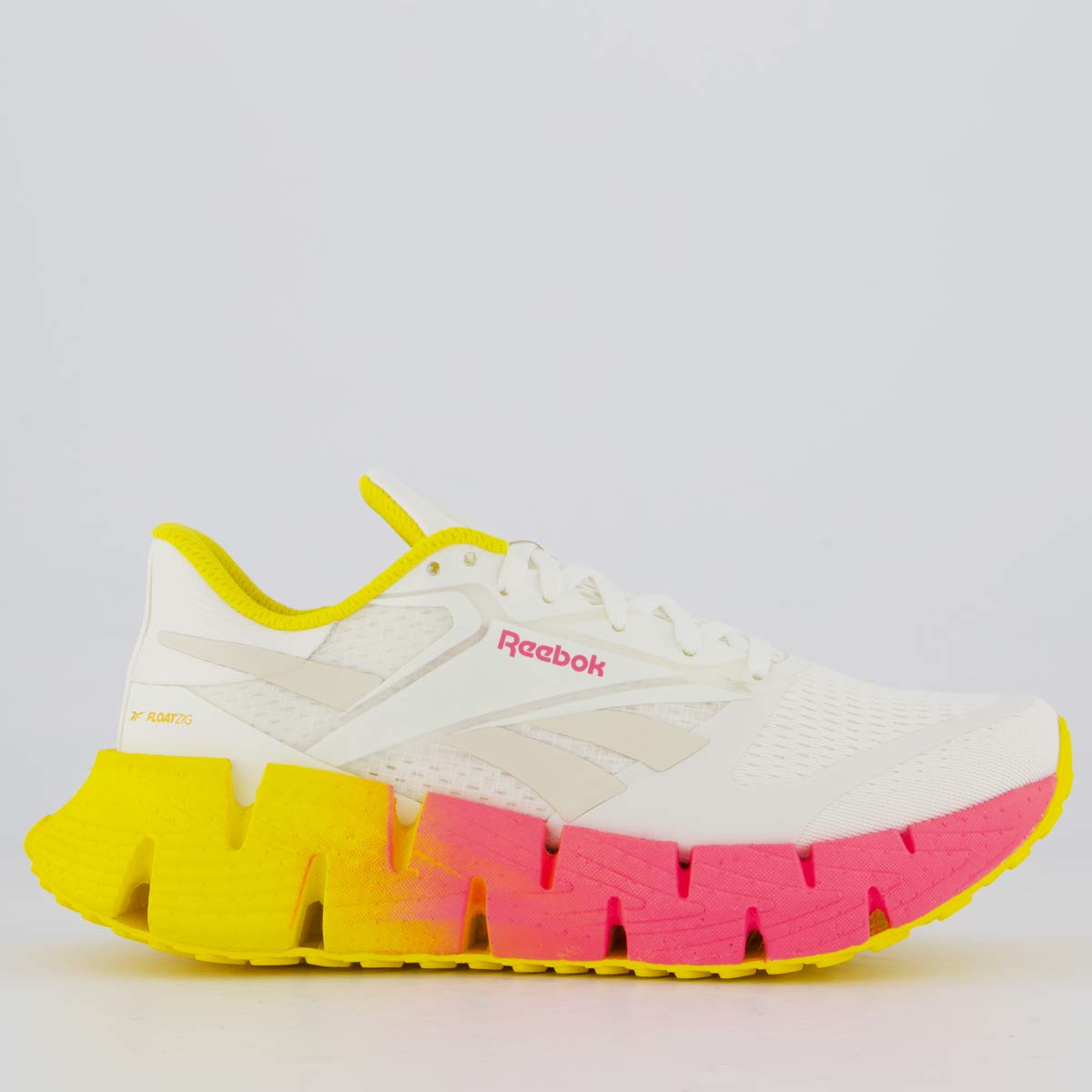Tênis Reebok Floatzig 1 Feminino Branco e Amarelo