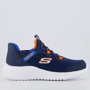 Tênis Skechers Bounder Burst Infantil Marinho