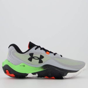 Tênis Under Armour Buzzer 2 Cinza e Verde