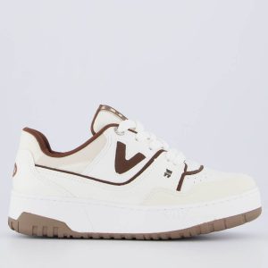 Tênis Via Marte V042 Feminino Branco e Bege