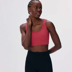 Top Esportivo Canelado Rosa