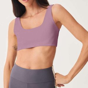 Top Esportivo com Fio Lycra Rosa