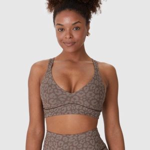 Top Regata Malha Uv Marrom
