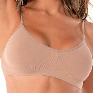 Top sem Aro e sem Bojo Ultraleve Demillus 61400 55-Bege-Rosado