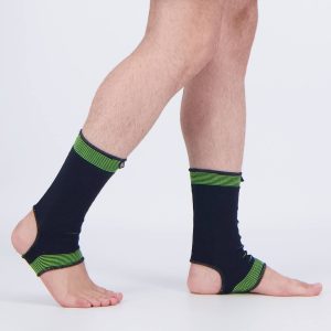 Tornozeleira Kanxa Anatômica Preta e Verde