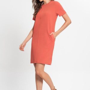 Vestido Curto Feminino Laranja
