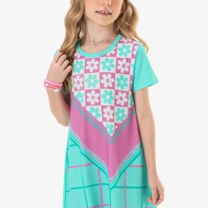 Vestido Infantil Azul