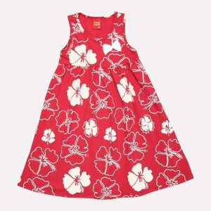 Vestido Infantil Menina Estampado Vermelho