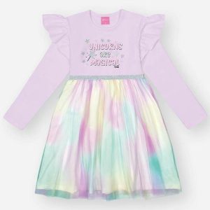 Vestido Infantil Menina Magical Roxo