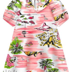 Vestido Infantil Menina Rosa