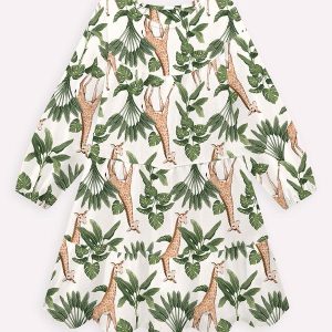 Vestido Infantil Menina em Linho Off White
