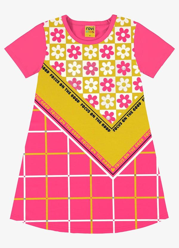 Vestido Infantil Rosa