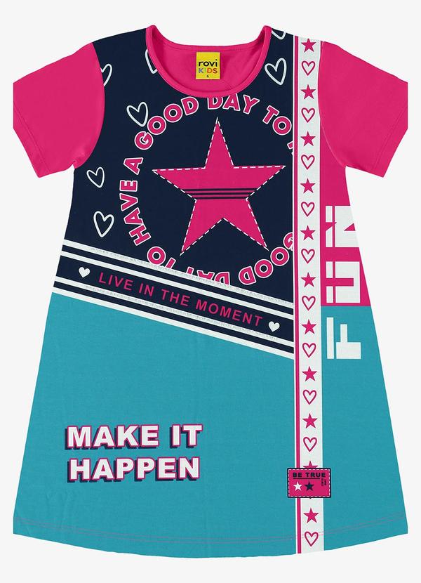 Vestido Infantil Rosa