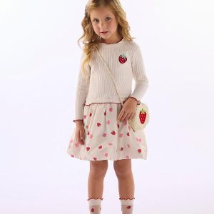 Vestido Inverno Saia Balonê Branco