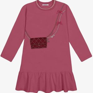 Vestido Manga Longa Vermelho