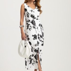 Vestido Midi em Viscose Preto